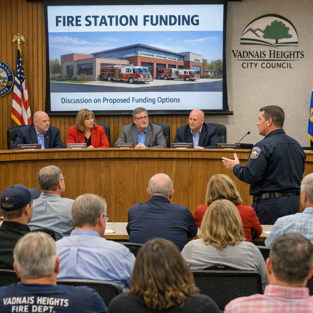 Vadnais Heights Advances South Fire Station Project with Proposed Funding Plan