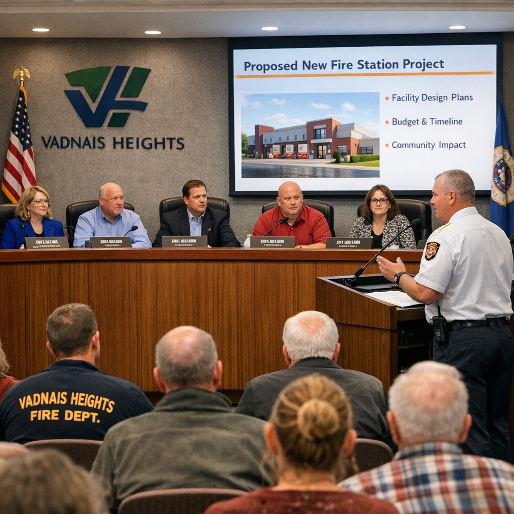 Vadnais Heights Fire Station Project Advances with Proposed Funding Plan